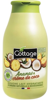 Молочко для душа Cottage Moisturizing Shower Milk увлажняющее Ананас и кокосовое молочко, 250 мл