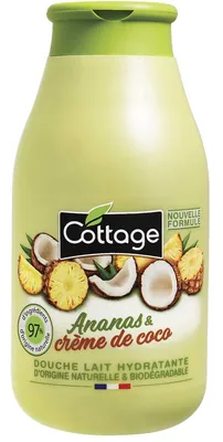 Молочко для душу Cottage Moisturizing Shower Milk зволожуюче Ананас і кокосове молочко, 250 мл
