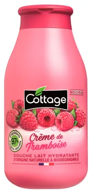Молочко для душу Cottage Moisturizing Shower Milk зволожуюче Малинові вершки, 250 мл