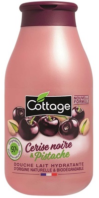 Молочко для душа Cottage Moisturizing Shower Milk увлажняющее Черешня и фисташки, 250 мл