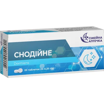 Снодійне Сімейна аптечка таблетки №20 (10х2)