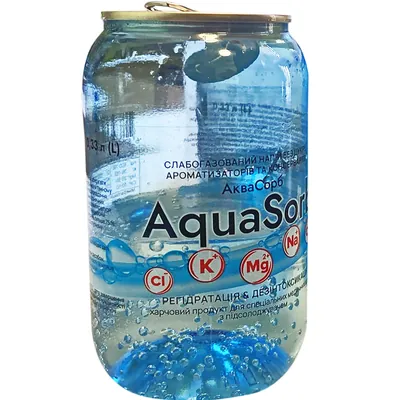Вода питна AquaSorb д/мед. цілей слабогаз. по 330 мл у банці