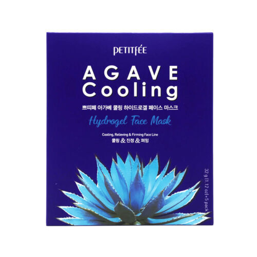 Маска для лица гидрогелевая Petitfee Agave Cooling Hydrogel Face Mask Агава охлаждающая 32 г, 5 шт