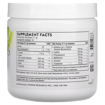 Комплекс амінокислот Thorne Research Amino Complex смак лимону, 231 г