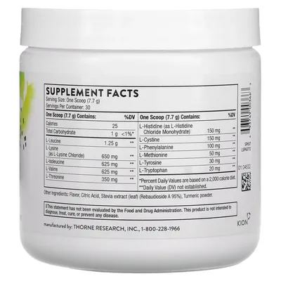 Комплекс амінокислот Thorne Research Amino Complex смак лимону, 231 г