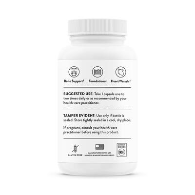 Витамин К Thorne Research Vitamin K (3-K Complete), 60 капсул