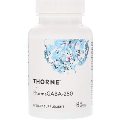 Гамма-аминомасляная кислота Thorne Research PharmaGABA-250, 60 капсул