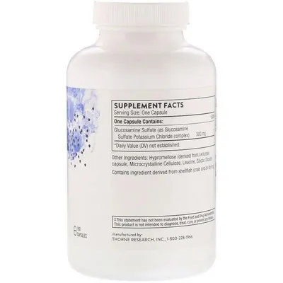 Глюкозамін сульфат Thorne Research Glucosamine Sulfate, 180 капсул