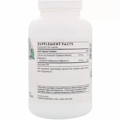 Кальцій та магній малат Thorne Research Calcium-Magnesium Malate, 240 капсул