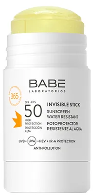 Стік сонцезахисний Babe Laboratorios SPF50 невидимий прозорий для обличчя та тіла, 30 гр