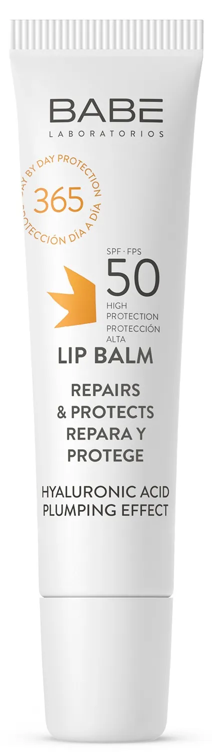 Бальзам для губ Babe Laboratorios SPF50 сонцезахисний з гіалуроновою кислотою, 15 мл