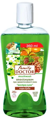 Ополіскувач для порожнини рота Family Doctor Екстра сила Кора дуба, 360 мл
