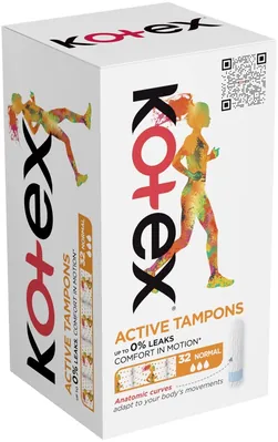Тампони гігієнічні Kotex Active Normal, 32 шт