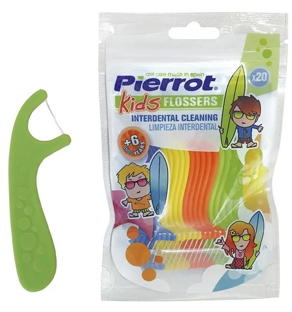 Флосери дитячі Pierrot Flossers Kids, 4 кольори, Ref.359, 20 шт