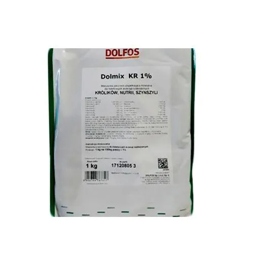 Премікс Dolfos Dolmix KR 1% для кролів, нутрій, шиншил, 1 кг