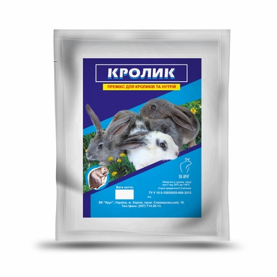 Премикс Кролик Евро для кроликов и нутрий, 1 кг