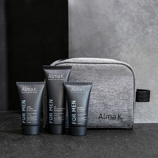 Набор Alma K. Recharge For Men дорожный (гель для душа 75 мл + крем для бритья 40 мл + бальзам после бритья 40 мл)