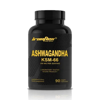 Ашваганда IronFlex Nutrition Ashwagandha KSM-66 200 мг, 90 вегетаріанських капсул