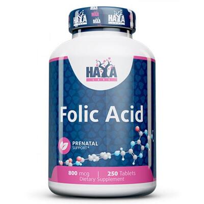 Фолиевая кислота Haya Labs Folic Acid 800 мкг таблетки №250