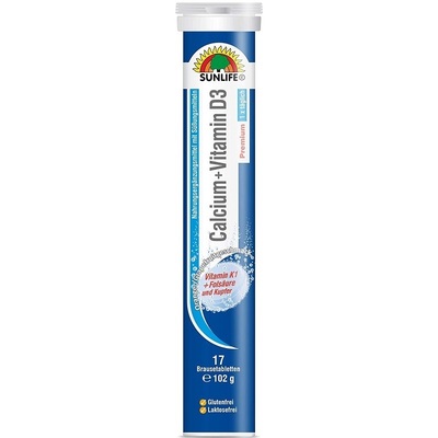 Витамины Sunlife Calcium + D3 Brausetabletten таблетки шипучие №17