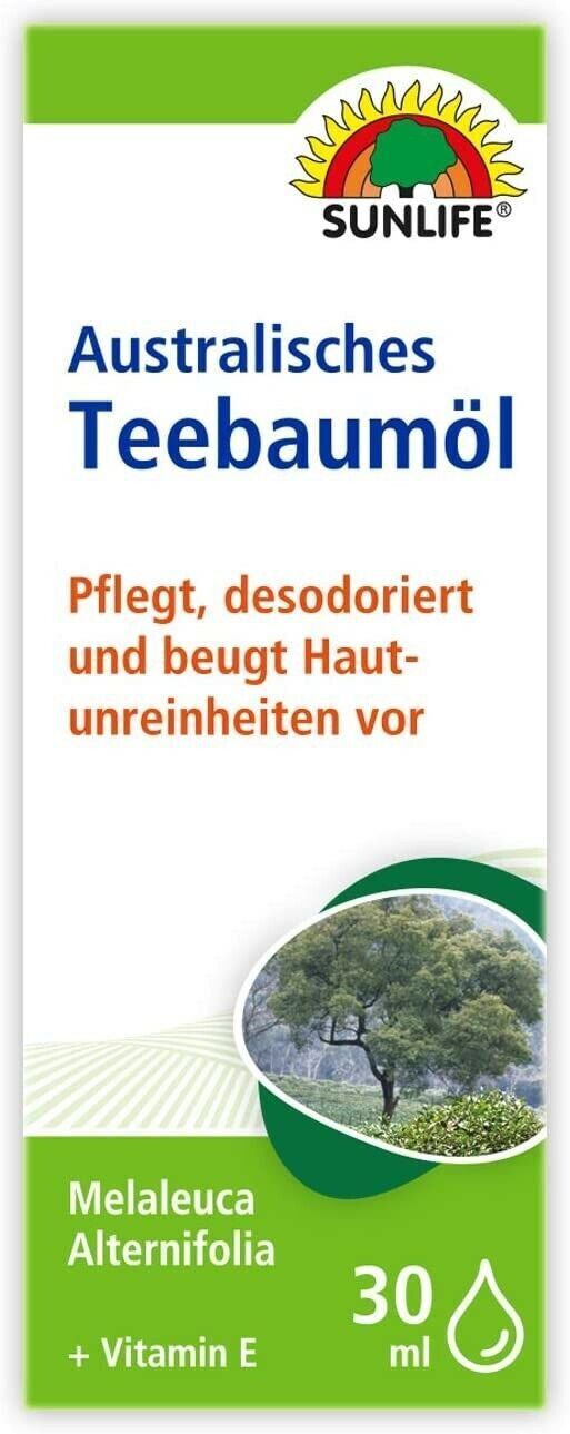 Масло косметическое Sunlife чайного дерева Australisches Teebaumоl, 30 мл