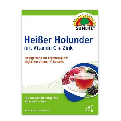 Витамины Sunlife Heibe Holunder Sticks напиток горячий порошок по 4 г №20 в стиках
