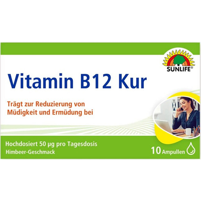 Витамины Sunlife Vitamin B12 Kur раствор питьевой по 7 мл №10 в амп.