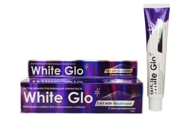 Зубная паста White Glo отбеливающая с ополаскивателем 2 в 1, 100 г