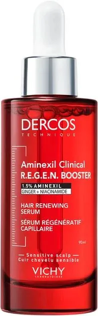 Сироватка Vichy Dercos Aminexil Clinical Regen Booster для відновлення густоти та боротьби з випадінням волосся, 90 мл