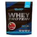Протеїн сироватковий концентрат Willmax Whey Protein WPC 80, полуниця, 920 г