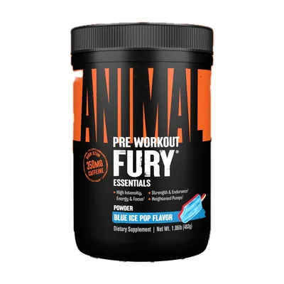 Передтренувальний комплекс Universal Nutrition Animal Fury, блакитний льодяник, 492 г