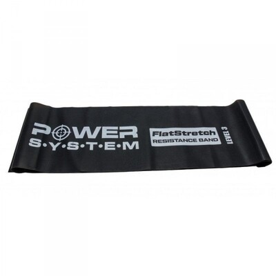 Эспандер лента Power System Flat Stretch Band Level 3, PS-4123, черный