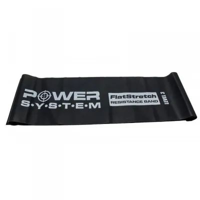 Еспандер стрічка Power System Flat Stretch Band Level 3, PS-4123, чорний