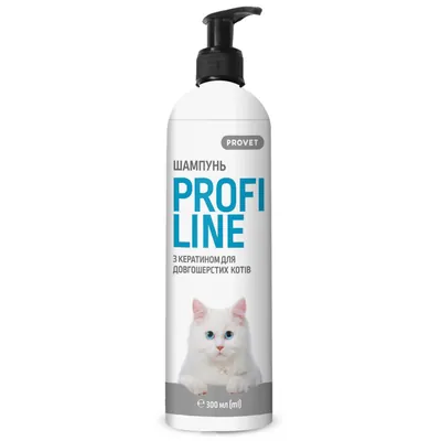 Шампунь ProVET Profiline PR242203 з кератином для довгошерстих котів, 300 мл