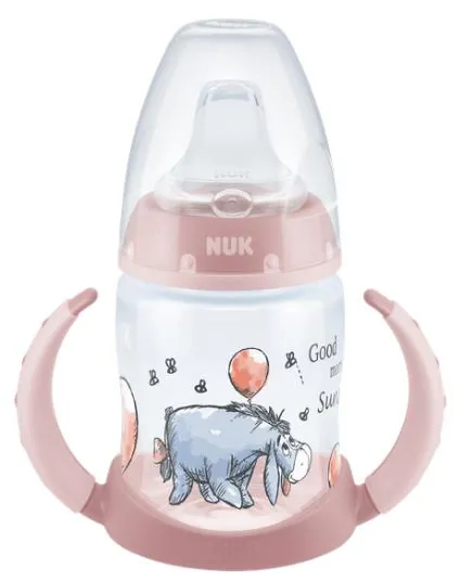 Поїльник Nuk First Choise Disney з ручкою + насадка силіконова, рожевий, 150 мл