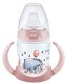Поїльник Nuk First Choise Disney з ручкою + насадка силіконова, рожевий, 150 мл