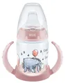 Поїльник Nuk First Choise Disney з ручкою + насадка силіконова, рожевий, 150 мл