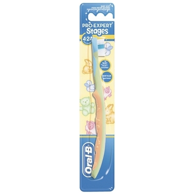 Зубная щетка Oral-B Stages 1 для детей 4-24 месяца, экстра мягкая