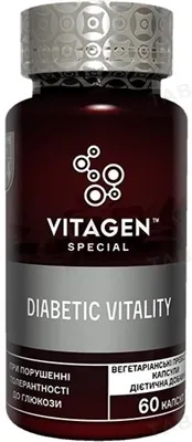 Вітаджен №14 DIABETIC VITALITY капсули №60 у флак.