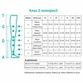 Гольфи компресійні Pani Teresa Classic CCL РТ0405, клас компресії 2, закритий носок, короткі, колір чорний, розмір M