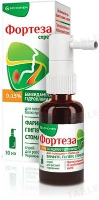 Фортезаспрейд/рот.полос.0.15%по30млвофлак.сраспыл.