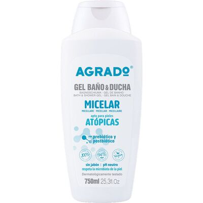 Гель для душа и ванны Agrado Micelar Atopic Мицеллярный для атопической кожи, 750 мл