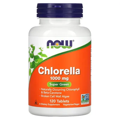 Хлорела NOW Chlorella 1000 мг таблетки №120