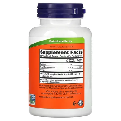 Хлорела NOW Chlorella 1000 мг таблетки №120