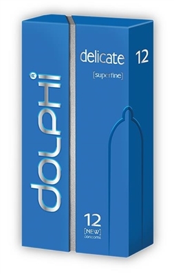 Презервативы Dolphi Lux Delicate особенно тонкие, 12 штук