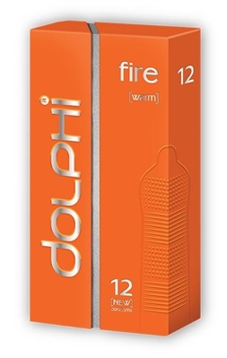 Презервативы Dolphi Lux Fire с разогревающим эффектом для женщин, 12 штук