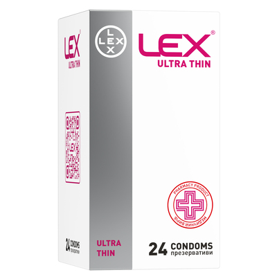 Презервативы Lex Ultra thin ультра тонкие, 24 штуки