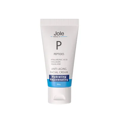 Крем для обличчя Jole Anti Aging Peptide Cream з гіалуроновою кислотою та пептидами, 50 мл