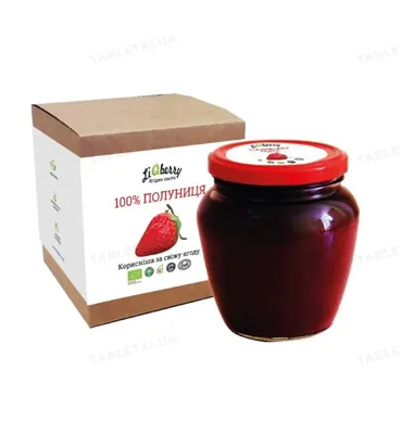 Паста ягідна LiQberry 100% Полуниця, 550 г