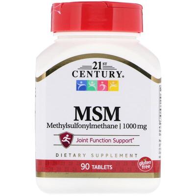 Метилсульфонилметан МСМ 21st Century MSM 1000 мг, 90 таблеток